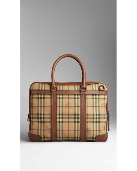 vintage Burberry briefcase